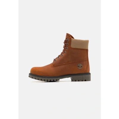 Afbeelding van Timberland Premium 6 INCH Snowboots, Heren, Maat: 40, Medium orange Nubukleer