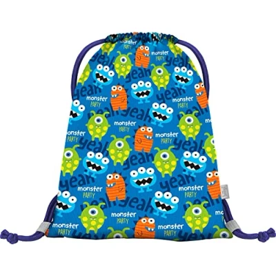 Afbeelding van Gymtas voor kleuterschool, sporttas jongens, meisjes, kinderen, schoenentas, sporttas, monsters, Monsters
