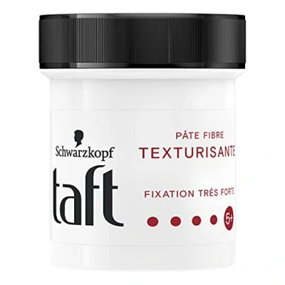 Afbeelding van Schwarzkopf Taft haarpasta van vezels zeer sterke fixatie halfmatte afwerking hervormbare stijlen lange houdbaarheid 24 uur grip styling haar pot 130 ml