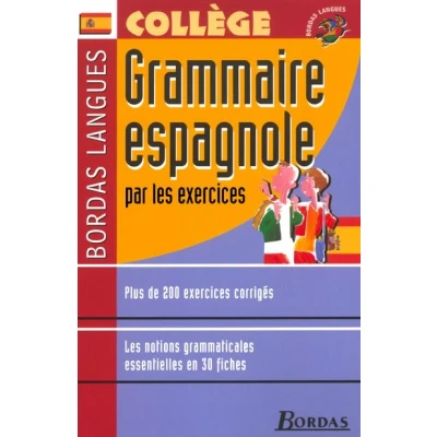 Image de Bordas Langues Grammaire espagnole par les exercices