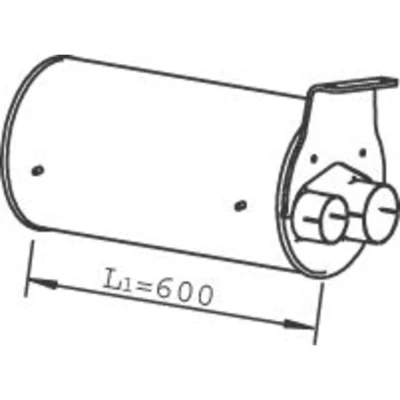 Afbeelding van DINEX 49397 Middendemper 600, 660