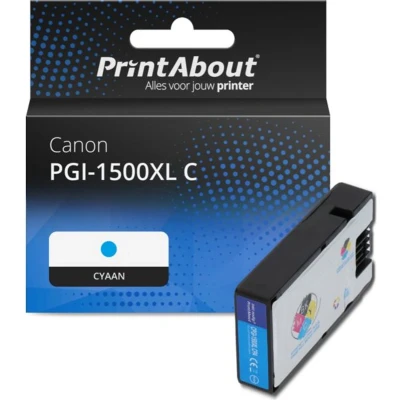 Afbeelding van Huismerk Canon PGI 1500XL C Inktcartridge Cyaan Hoge capaciteit