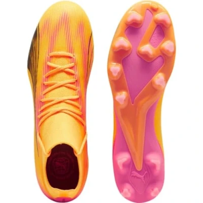 Afbeelding van Puma Ultra PRO FG/AG Voetbalschoenen met kunststof noppen, Heren, Maat: 43, Sun stream/black/sunset glow Textiel/ synthetisch