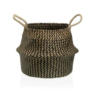 Afbeelding van Decoratieve Mand Versa Zwart Zeealgen Ø 28 cm