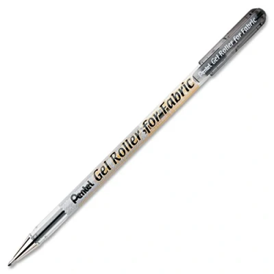 Image de Pentel bn15 ao roller à encre gel pour tissus pointe large 1 mm noir