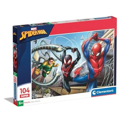 Afbeelding van Clementoni Puzzel 104 Stukjes Spiderman Marvel Kinderpuzzel Vanaf 6 jaar