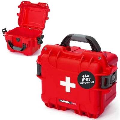 Afbeelding van Nanuk 908 Case empty w/First Aid Logo Red