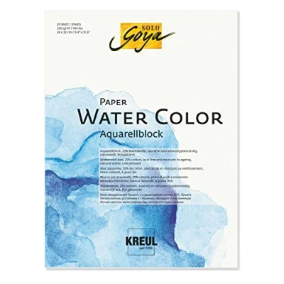 Afbeelding van SOLO GOYA Paper Water Color 18 x 24 cm 20 sheets 300 g/m2