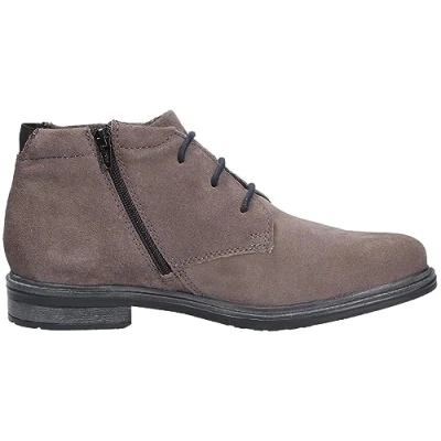 Afbeelding van bugatti Sportieve veterschoenen, Heren, Maat: 44, Darkgrey Veloursleer