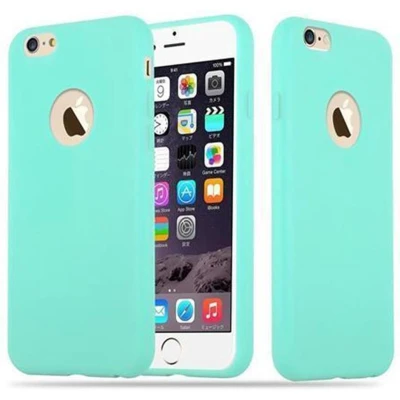 Afbeelding van Cadorabo Hoesje geschikt voor Apple iPhone 6 / 6S in CANDY BLAUW Beschermhoes gemaakt van flexibel TPU silicone Case Cover
