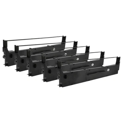Afbeelding van 5 x nylonband, vhbw stempelband type C13S015633 voor Epson LQ 200, 300, 350, LQ200, LQ300, LQ350