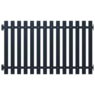 Afbeelding van Schuttingpaneel 170,5x75 cm gepoedercoat staal antraciet