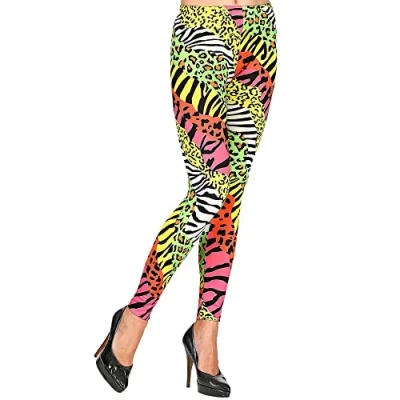 Afbeelding van Widmann Leggings jaren 80 kostuumaccessoire carnaval themafeest