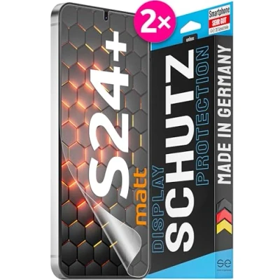 Afbeelding van S.E Samsung Galaxy S24+ beschermfolie voor mat alternatief glas beschermfolie, mat, S24+, 2 stuks