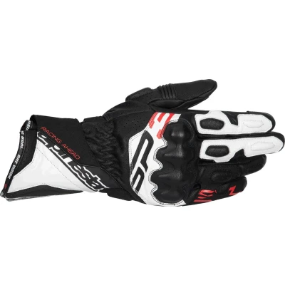 Afbeelding van Alpinestars SP 3 Zwart Wit Fluo Rood Handschoenen Maat S Handschoen