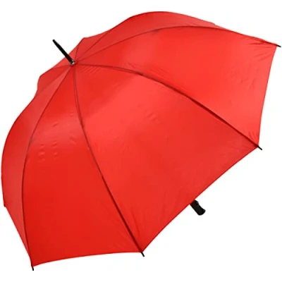 Afbeelding van 25 st. FALCONETTI Golfparaplu Handopening Windproof 125 cm Rood bedrukken met logo
