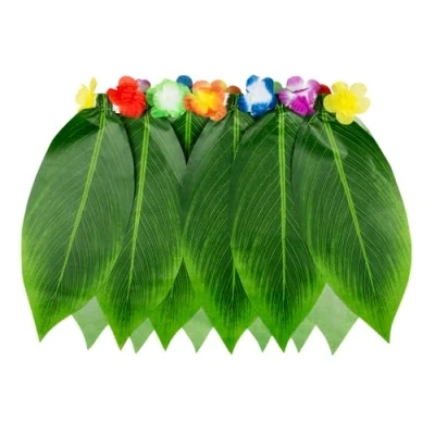 Afbeelding van Boland Hawaïrokje Palmblad (40 cm) Volwassenen Hawaii Hula Carnaval Themafeest