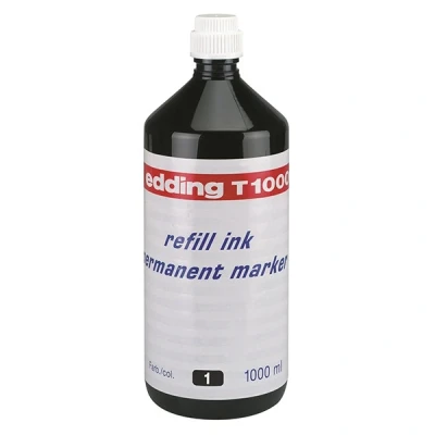 Image de Edding T1000 recharge d&#039;encre (1000 ml) noir