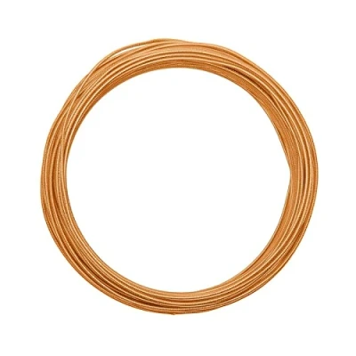 Afbeelding van Vaessen Creative Aluminium Draad Embossed round 2mm 30m Saffraan oranje