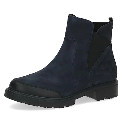 Afbeelding van Caprice Korte laarzen, Dames, Maat: 39, Ocean suede Leer/ synthetisch