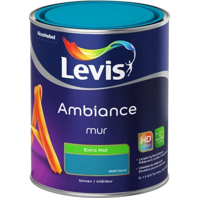 Afbeelding van Levis Ambiance muurverf extra mat 1l azura