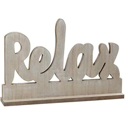 Afbeelding van Houten Letterbord Relax 112024