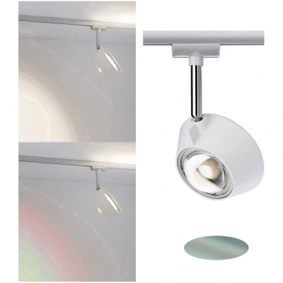 Afbeelding van Paulmann URail Sabik 230V railsysteem lamp LED vast ingebouwd 13 W Chroom (mat), Wit (mat)