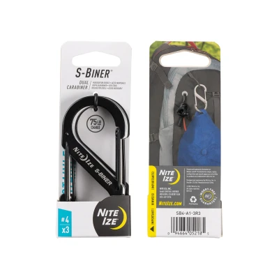 Afbeelding van Nite Ize S Biner Assorti #2 Karabijnhaken 3 pack Zilver Overige Accessoires
