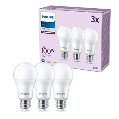 Afbeelding van Philips Lighting Classic Ledlamp, E27, 100 W, neutraal wit, mat, niet dimbaar, 3 stuks