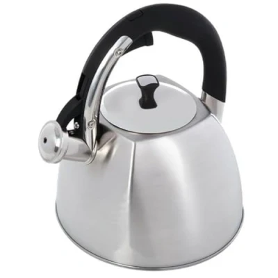 Afbeelding van Maestro Waterkoker met Deksel en Fluit 3L Roestvrij Staal Wit Perfect Voor Uw Keuken