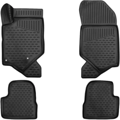 Afbeelding van Elmasline Design 3D rubberen mattenset, extra hoge 5 cm rand