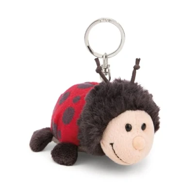Afbeelding van Magni, Vrouwen, Sleutelhanger, NICI Schlüsselanhänger Marienkäfer Dotti Lotti 9cm, Rood, Zwart