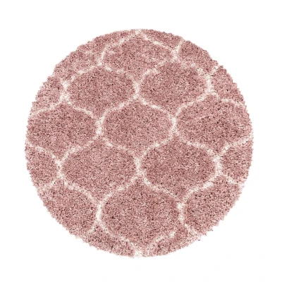 Afbeelding van Opera Soft Shaggy Hoogpolig Vloerkleed Roze 160 cm rond