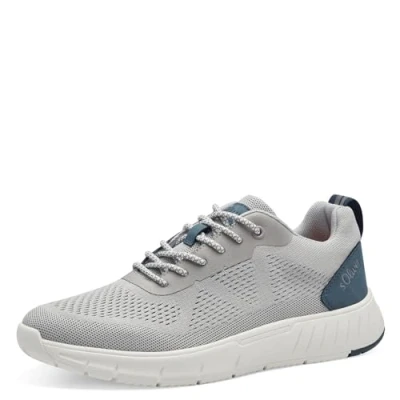 Afbeelding van s.Oliver Sneakers laag, Heren, Maat: 43, Light grey Textiel/ synthetisch