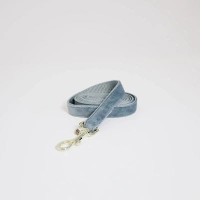 Image de Kentucky Laisse pour Chien velours Bleu Clair 1,2m L