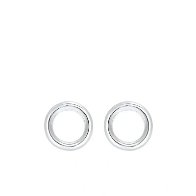 Afbeelding van Elli Kreis RUND Oorbellen silvercoloured, Dames, Maat: One Size, Silver coloured