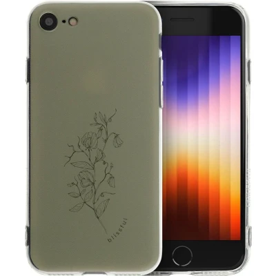 Afbeelding van imoshion hoesje Geschikt voor iPhone 7 / 8 SE (2020) (2022) Siliconen Design Meerkleurig Floral Green
