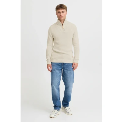 Afbeelding van Solid Sdpetro Trui, Heren, Maat: Small, Oyster grey