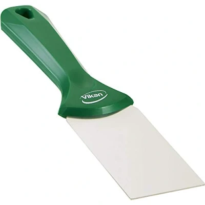 Afbeelding van Vikan Handschrapers en Krabbertjes Hygiene Handschraper met RVS Blad Groen 50mm