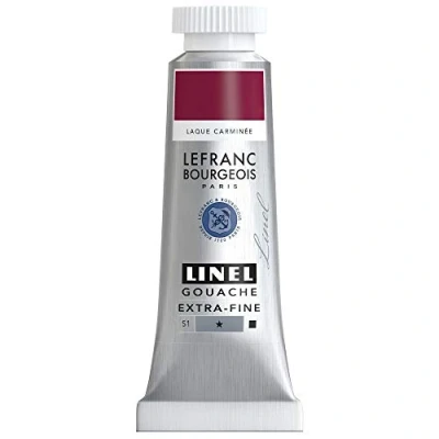 Afbeelding van Lefranc &amp; Bourgeois Linel Gouache Extra Fine Crimson Lake 177 14ml