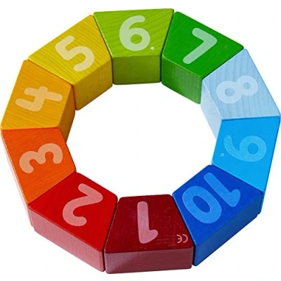 Afbeelding van HABA Legespiel Zahlen Bauernhof Blokken voor kinderen, Maat: One Size, Multi coloured