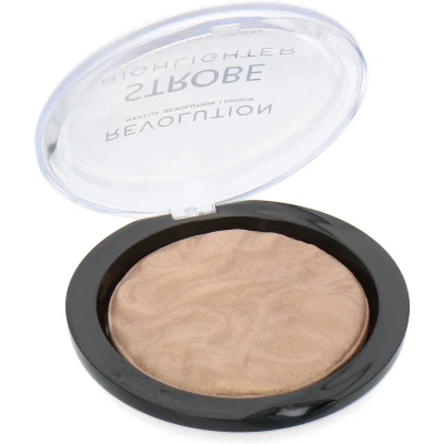 Afbeelding van Makeup Revolution Strobe Highlighter Gold Addict