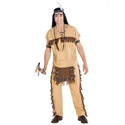 Afbeelding van dressforfun herenkostuum indiaan Black Hawk L verkleedkleding kostuum halloween verkleden feestkleding carnavalskleding carnaval feestkledij partykleding 300606