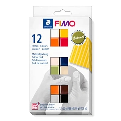 Afbeelding van 12 Natural Colours Pack Set Fimo Soft