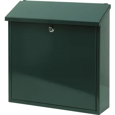 Afbeelding van V part Wandbrievenbus Malagan Galvanized steel Powder Coated groen