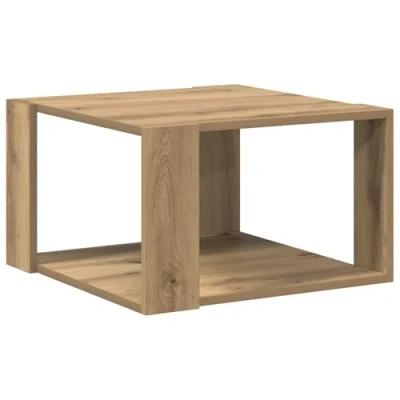 Afbeelding van vidaXL Salontafel Massief Eiken 51,5x51,5x30 cm