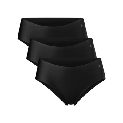Afbeelding van DANISH ENDURANCE Naadloze Hipsters voor Dames Sporten &amp; Iedere dag 3 pack Zwart Maat L