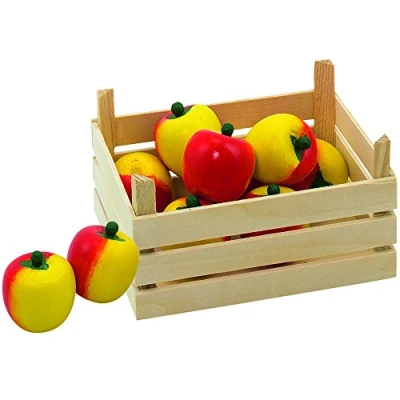 Afbeelding van Goki Houten Appels in Kist, 10dlg.