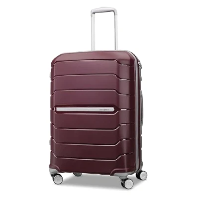 Afbeelding van Samsonite Freeform Hardside uitbreidbaar met dubbele zwenkwielen, Merlot, zwenkwielen