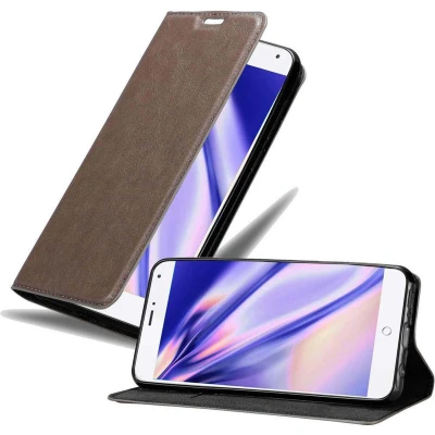 Afbeelding van Cadorabo Hoesje geschikt voor MEIZU MX4 in KOFFIE BRUIN Beschermhoes met magnetische sluiting, standfunctie en kaartvakje Book Case Cover Etui